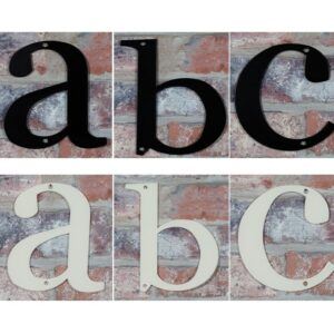 A, b, c bogstaver til vores husnumre