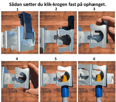 Her ses hvordan klik-krogen sættespå