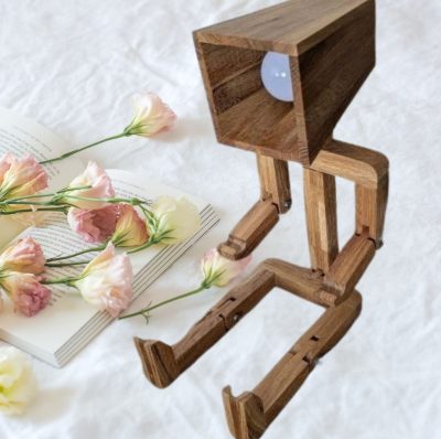 lampemand på blomster